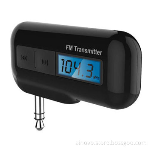 FM Radio Transmitter for Car/iPhone 5, LCD Display, Micro USB